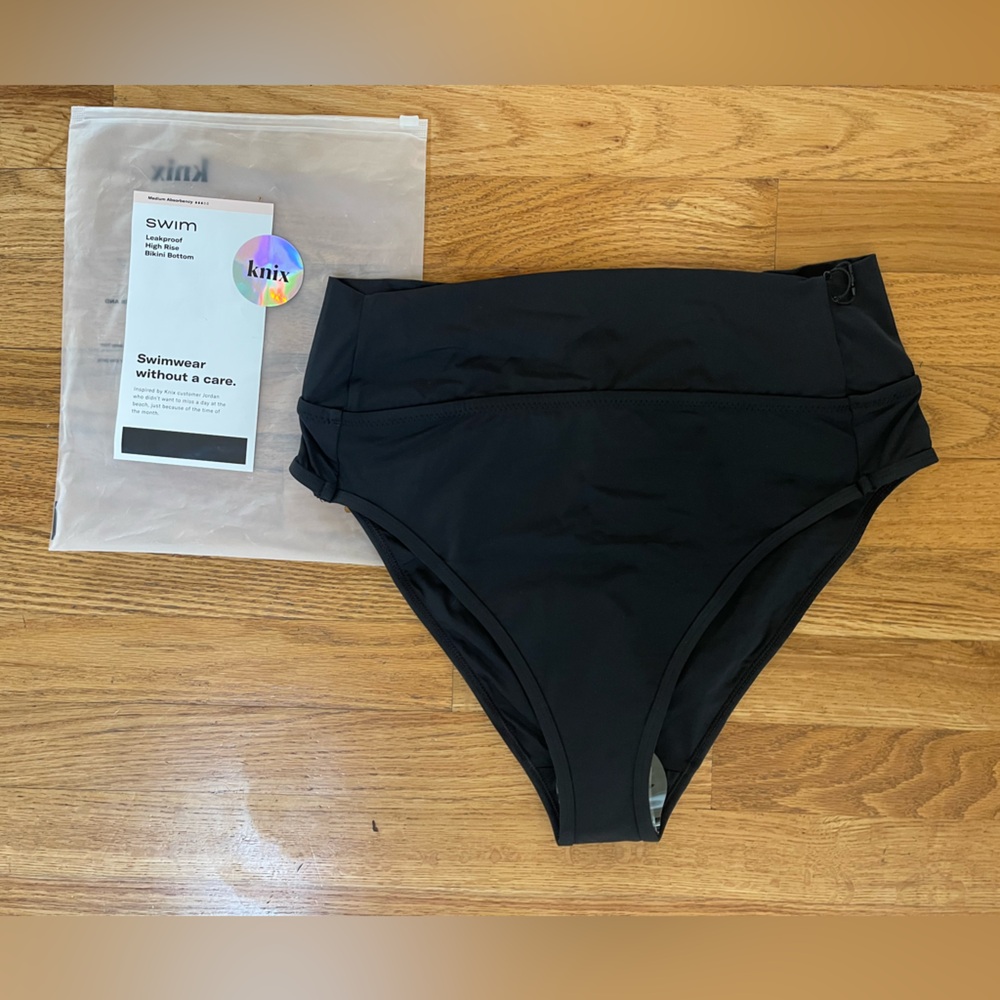 Knix Leakproof Black Swimwear Bottoms